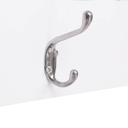 284247 vidaXL Wall Mounted Coat Rack WELCOME White 74x29,5 cm