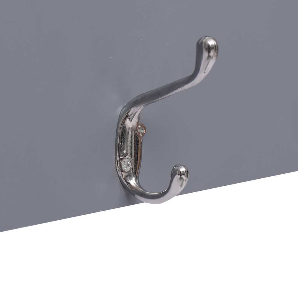 284248 vidaXL Wall Mounted Coat Rack WELCOME Grey 74x29,5 cm