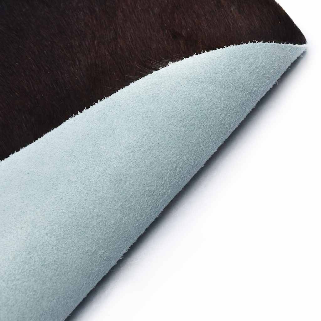 284341 vidaXL Real Cow Hide Rug Black 150x170 cm