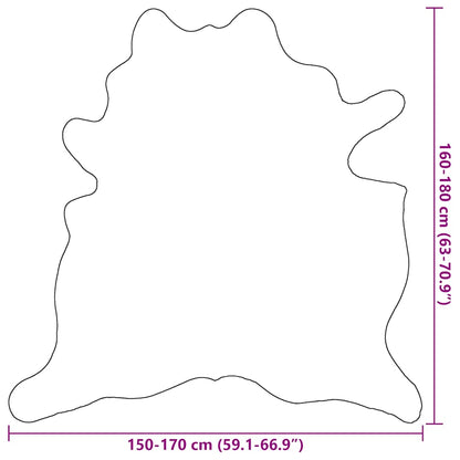 284343 vidaXL Real Cow Hide Rug Black and White 150x170 cm