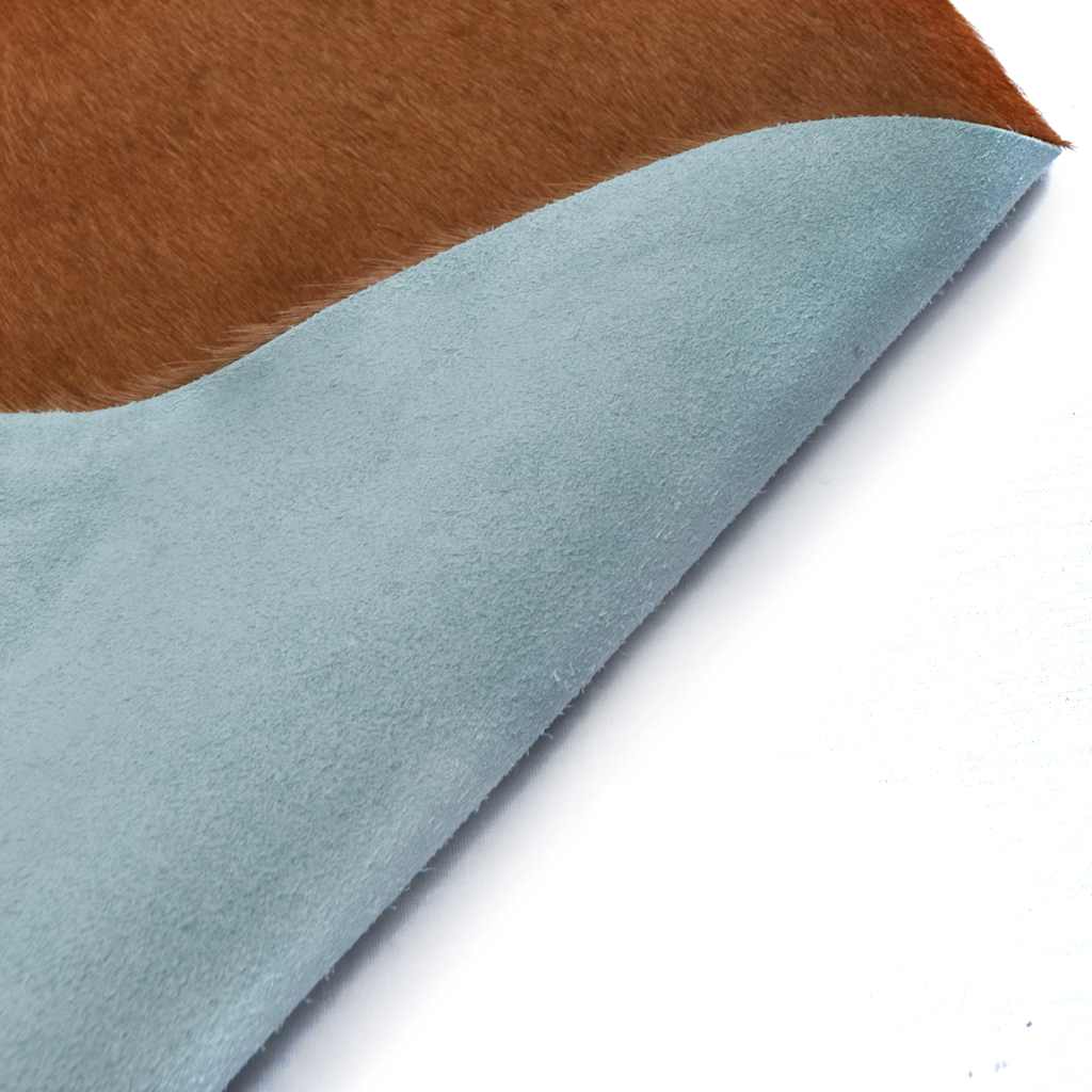vidaXL Real Cow Hide Rug Brown and White 150x170 cm