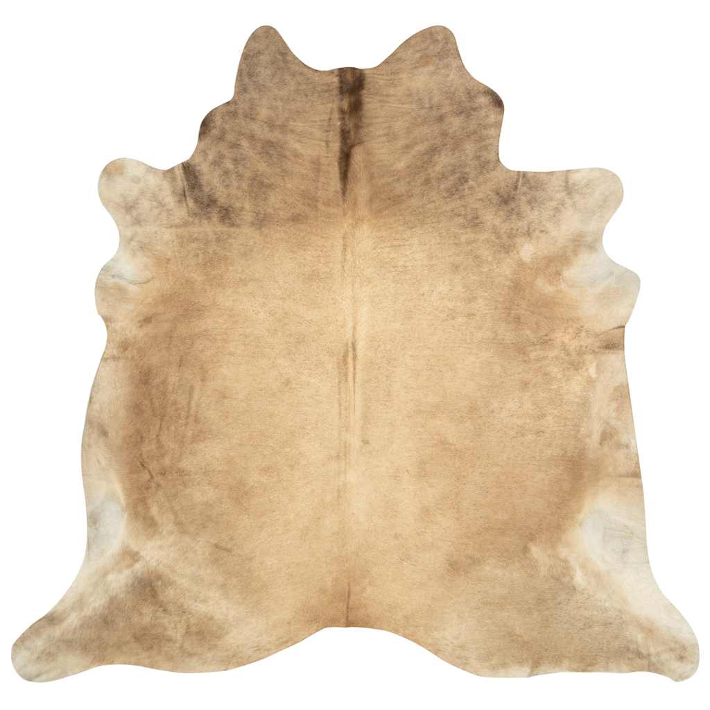 284345 vidaXL Real Cow Hide Rug 150x170 cm Beige