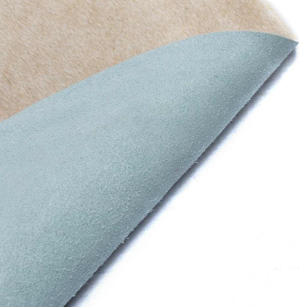 284345 vidaXL Real Cow Hide Rug 150x170 cm Beige