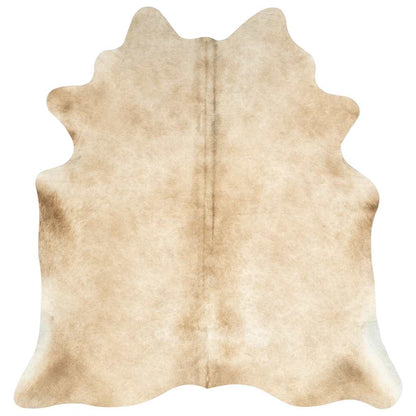 284345 vidaXL Real Cow Hide Rug 150x170 cm Beige