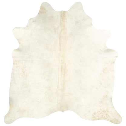 284345 vidaXL Real Cow Hide Rug 150x170 cm Beige