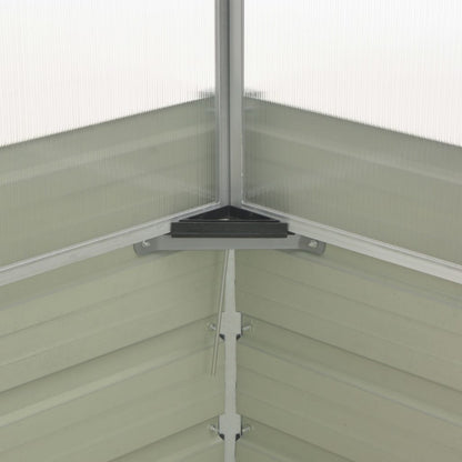 vidaXL Greenhouse | Brown | Galvanised Steel, PC board | Large | Durable