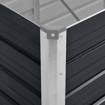 vidaXL Garden Raised Bed Anthracite 240x80x77 cm Galvanised Steel