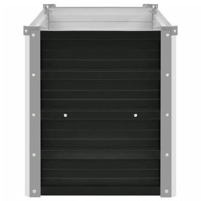 vidaXL Garden Raised Bed Anthracite 160x40x45 cm Galvanised Steel