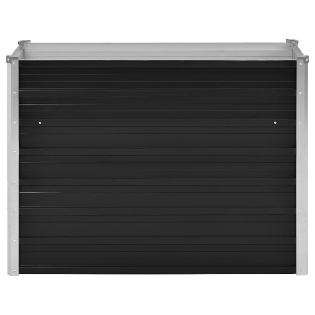 vidaXL Garden Raised Bed Anthracite 100x40x77 cm Galvanised Steel