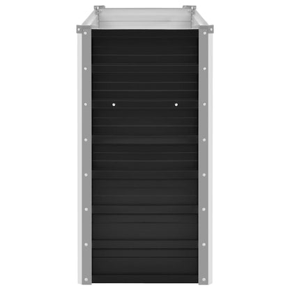vidaXL Garden Raised Bed Anthracite 100x40x77 cm Galvanised Steel