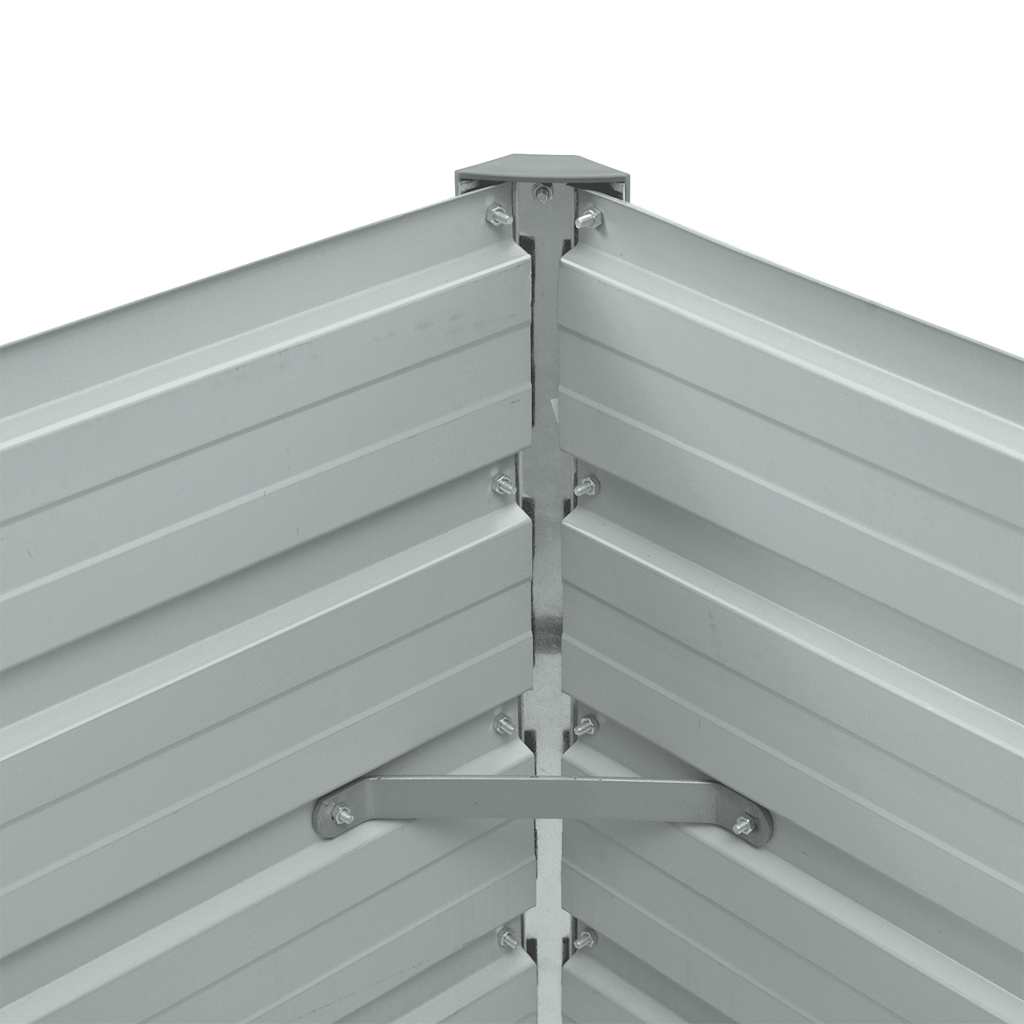 vidaXL Garden Raised Bed Anthracite 100x40x45 cm Galvanised Steel