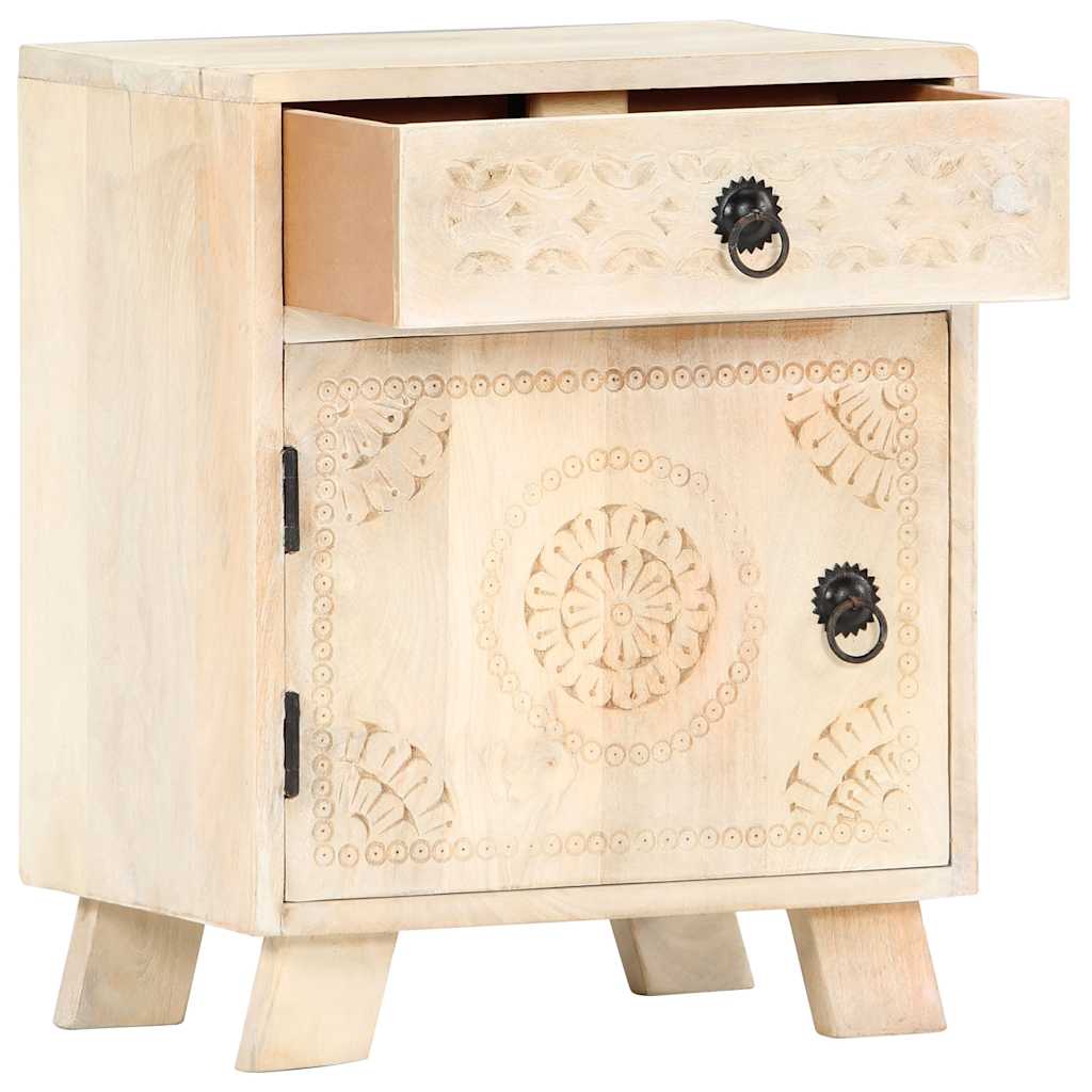 vidaXL Bedside Cabinet 40x30x50 cm Solid Mango Wood