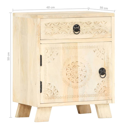 vidaXL Bedside Cabinet 40x30x50 cm Solid Mango Wood