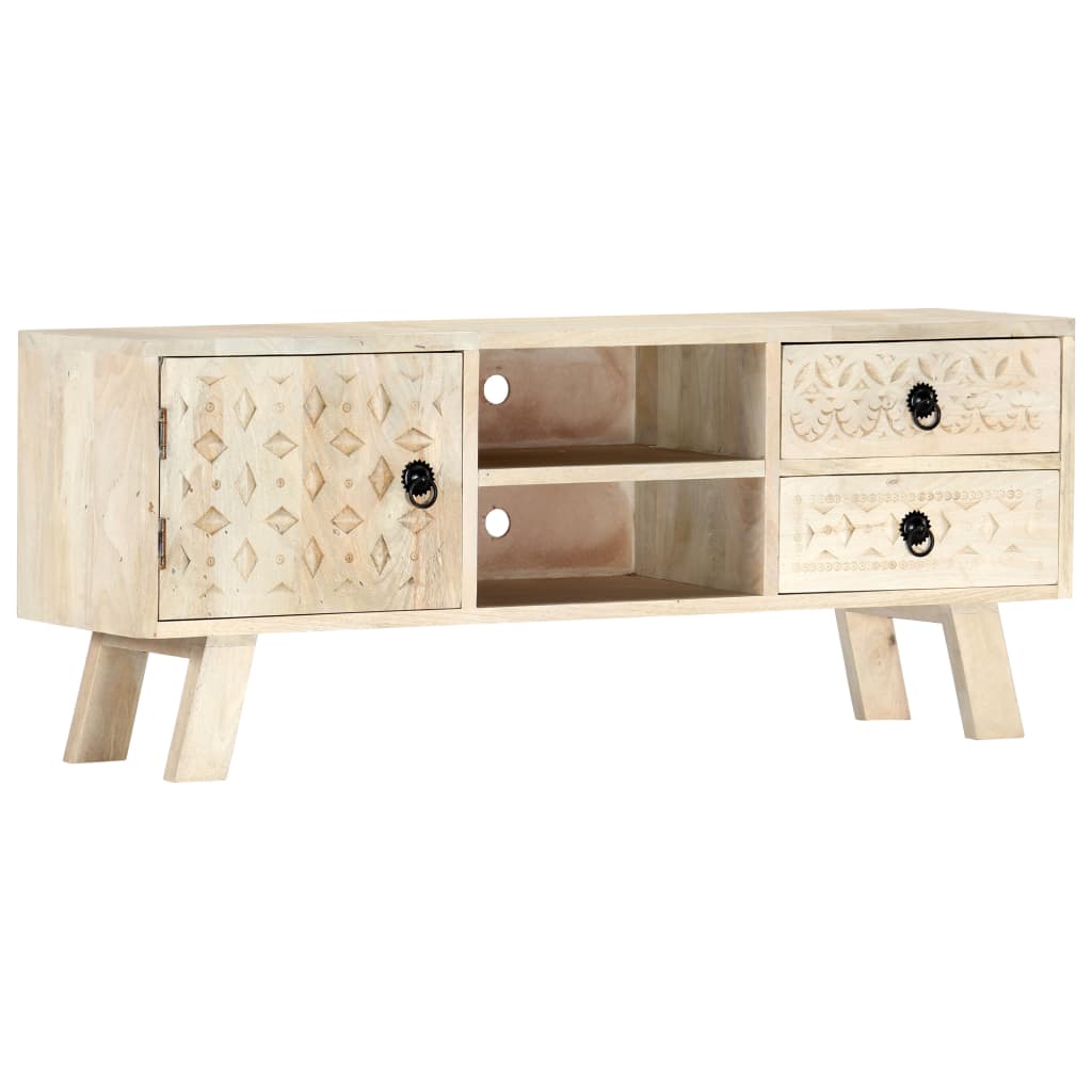 vidaXL TV Cabinet 110x30x44 cm Solid Mango Wood