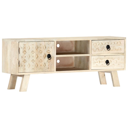 vidaXL TV Cabinet 110x30x44 cm Solid Mango Wood
