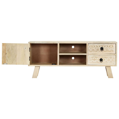 vidaXL TV Cabinet 110x30x44 cm Solid Mango Wood
