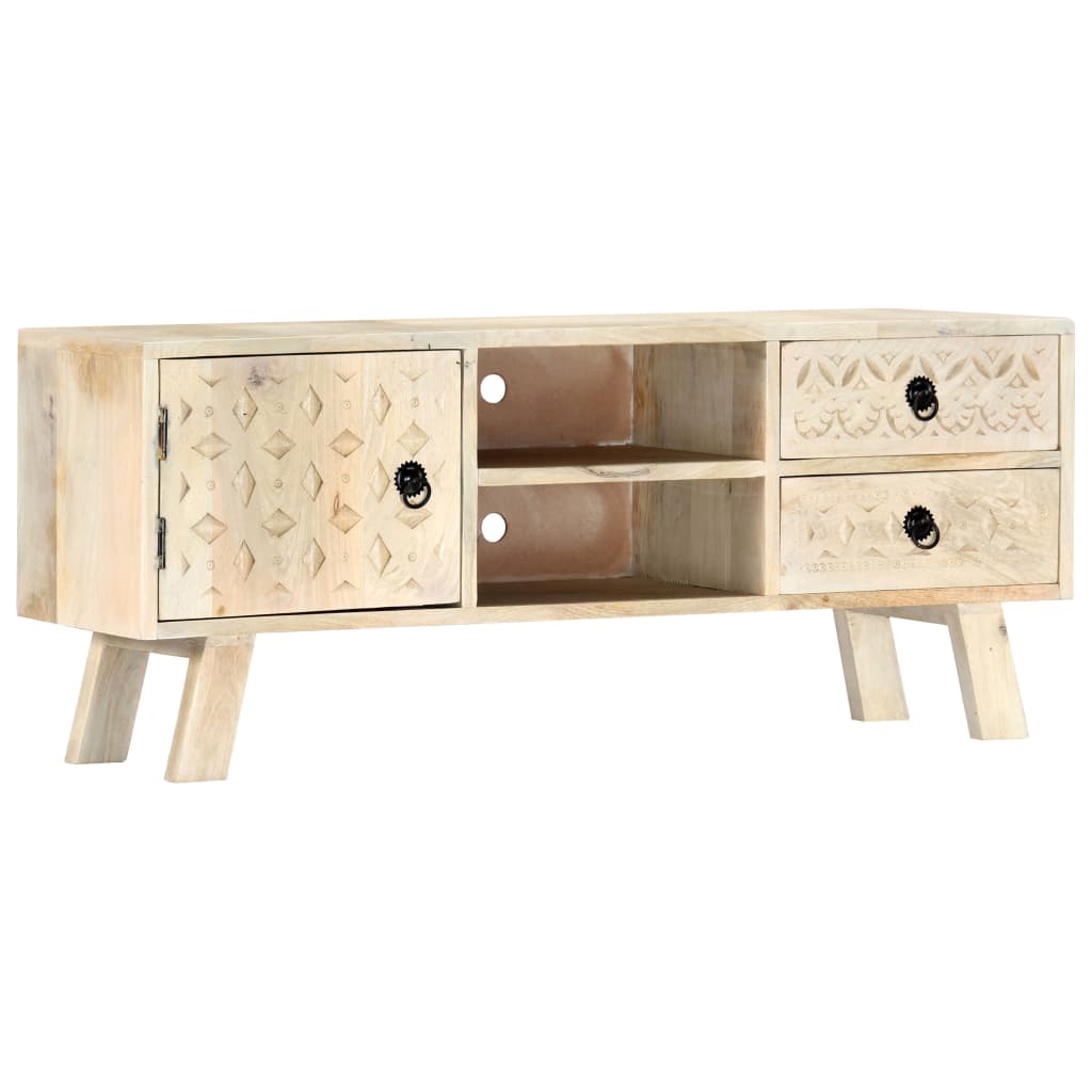 vidaXL TV Cabinet 110x30x44 cm Solid Mango Wood