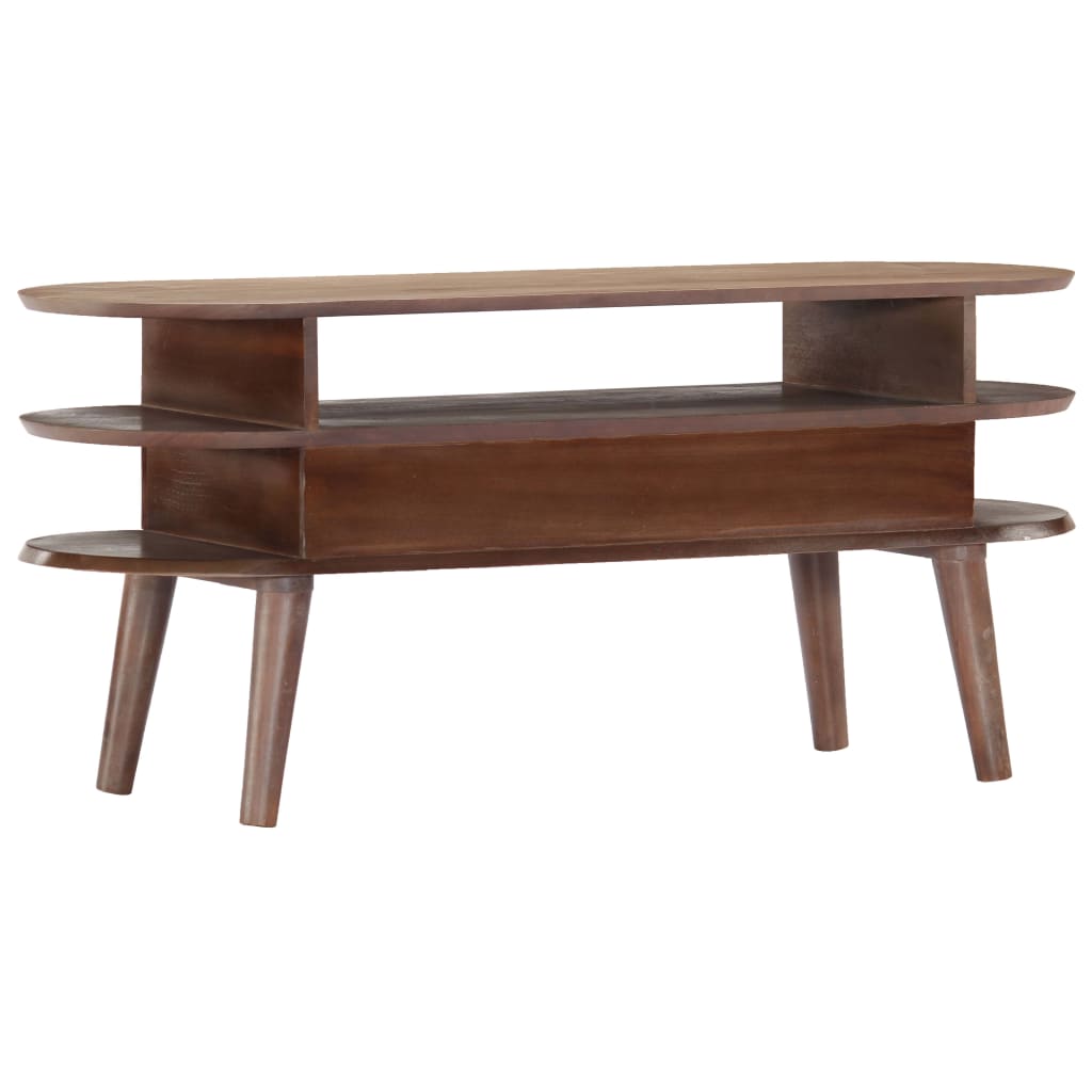 vidaXL TV Cabinet 110x35x50 cm Solid Acacia Wood