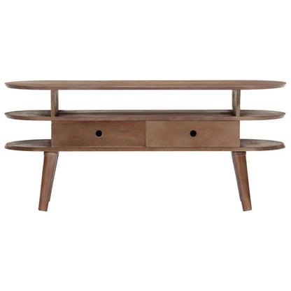 vidaXL TV Cabinet 110x35x50 cm Solid Acacia Wood