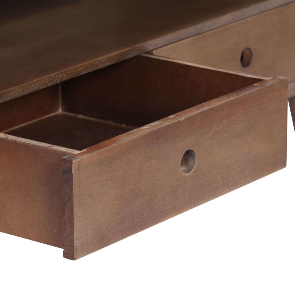 vidaXL TV Cabinet 110x35x50 cm Solid Acacia Wood
