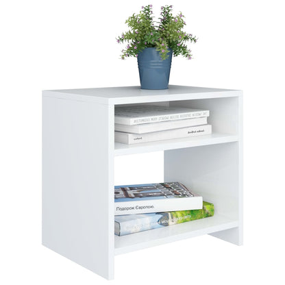 vidaXL Bedside Cabinet | Set of 2 | White | Engineered wood | Small