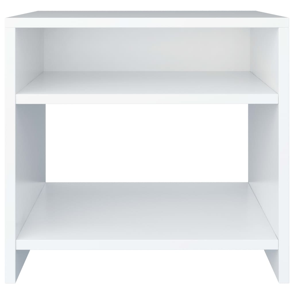 vidaXL Bedside Cabinet | Set of 2 | White | Engineered wood | Small