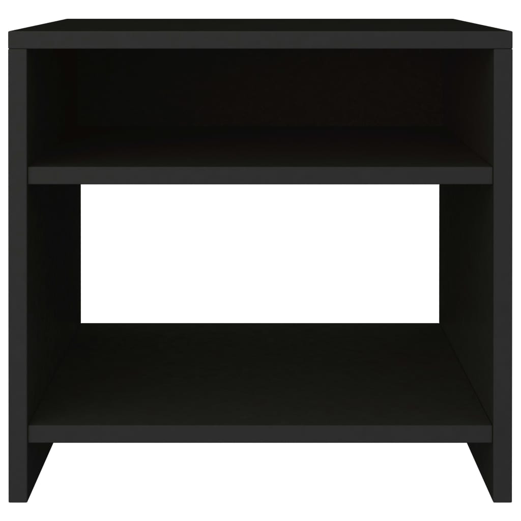 vidaXL Bedside Cabinet | Set of 2 | Black | Engineered wood | Small