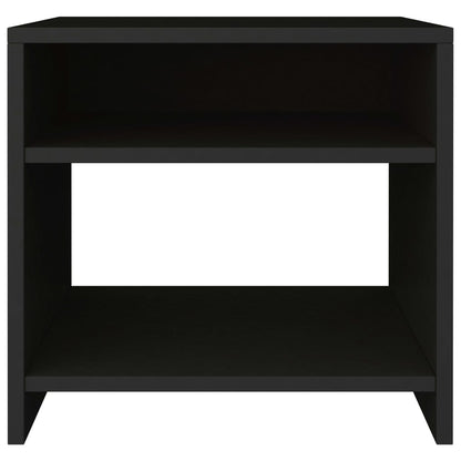 vidaXL Bedside Cabinet | Set of 2 | Black | Engineered wood | Small