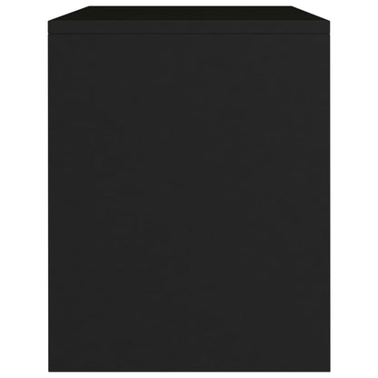 vidaXL Bedside Cabinet | Set of 2 | Black | Engineered wood | Small