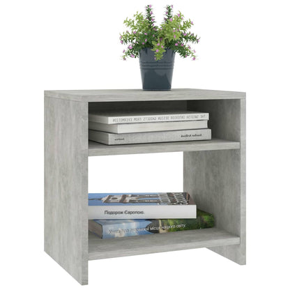 vidaXL Bedside Cabinet | Set of 2 | Concrete Grey | Engineered wood | Standard