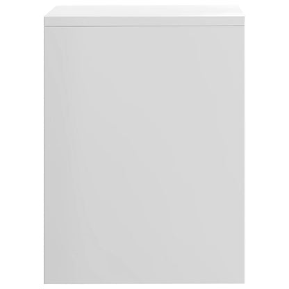vidaXL Bedside Cabinet | Set of 2 | High gloss white | Engineered wood