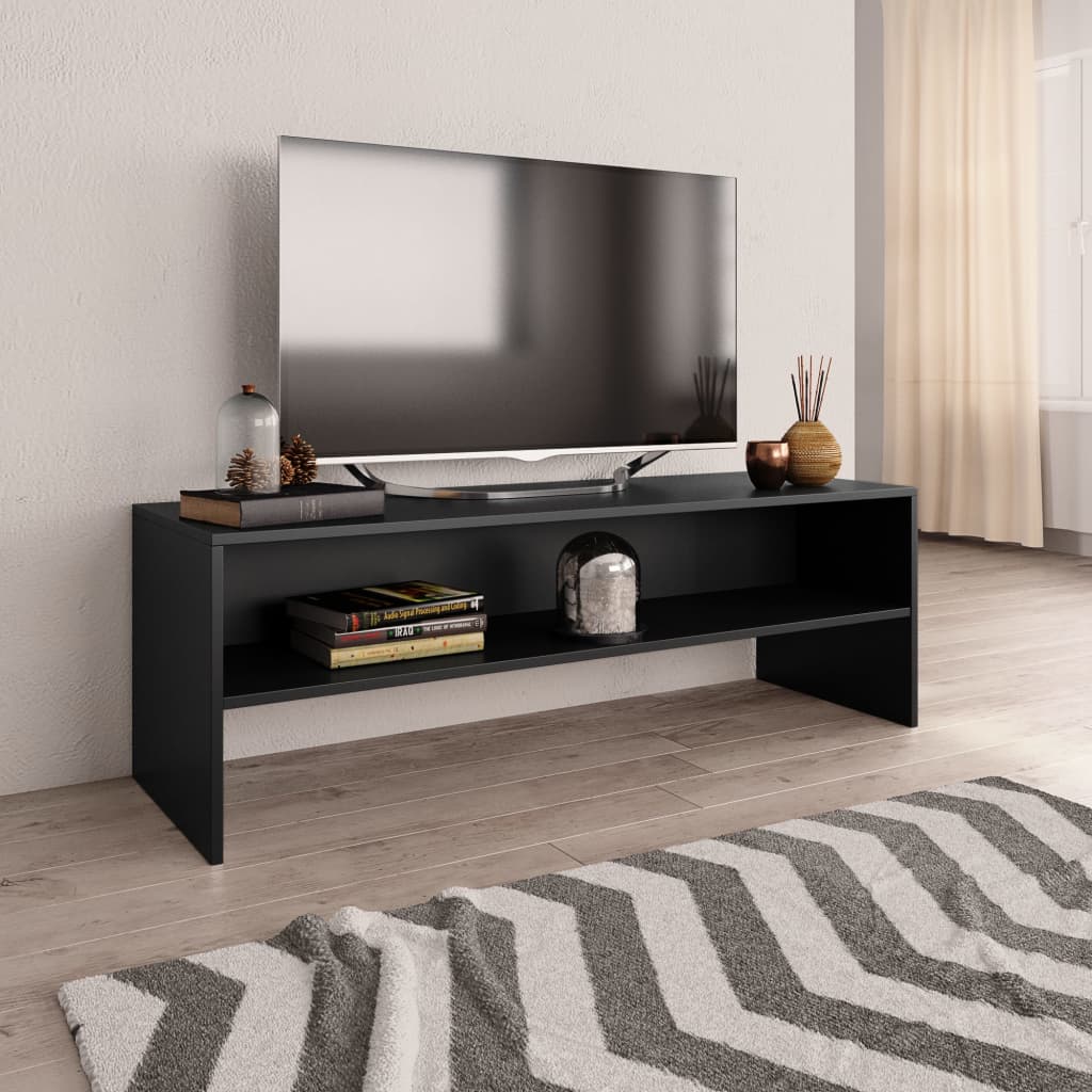 vidaXL TV Cabinet | Black | Engineered wood | Medium | Classic/Traditional