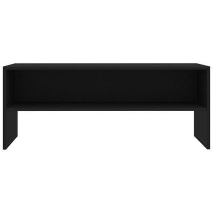 vidaXL TV Cabinet Black 100x40x40 cm Engineered Wood