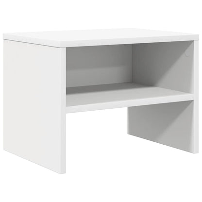 vidaXL Bedside Cabinet | White | Engineered wood | Compact | Bedside Cabinet