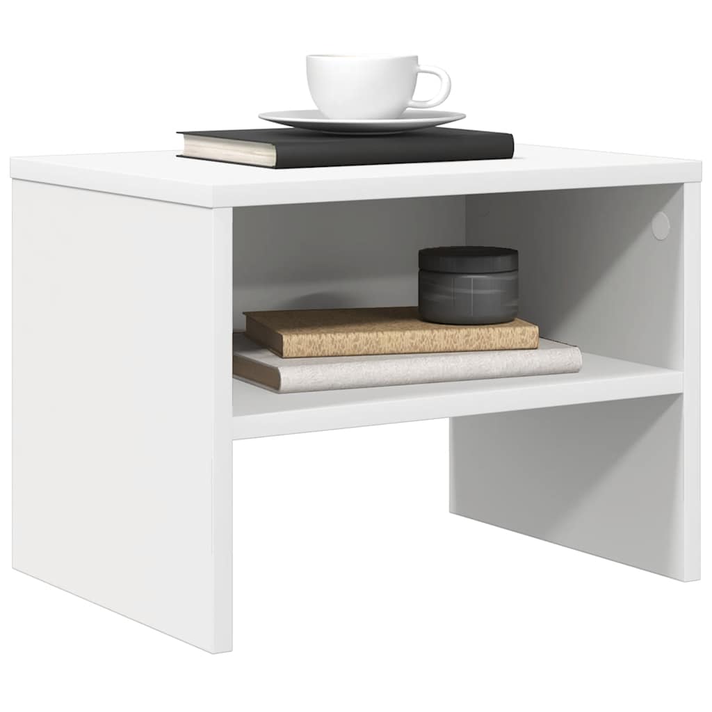 vidaXL Bedside Cabinet | White | Engineered wood | Compact | Bedside Cabinet