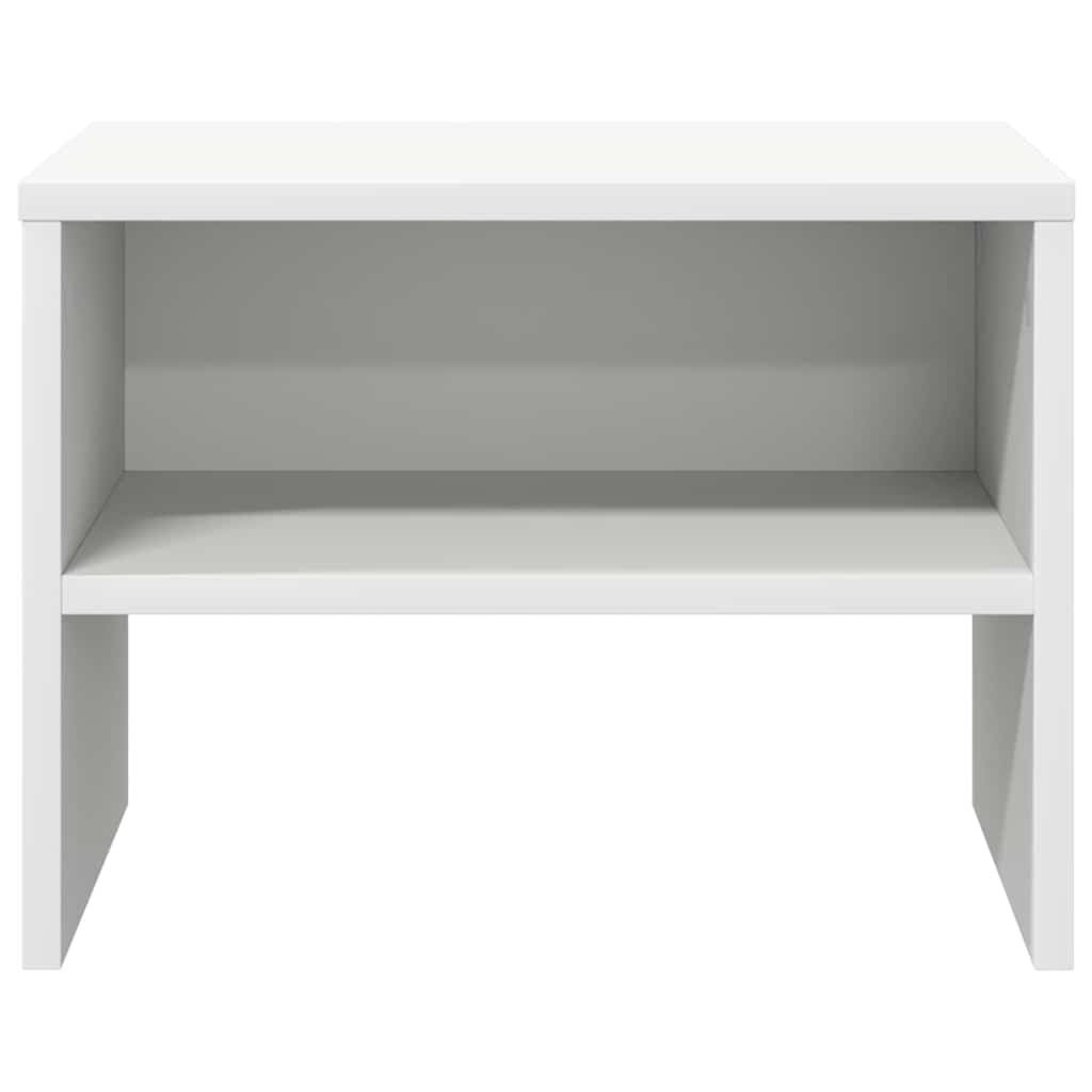 vidaXL Bedside Cabinet | White | Engineered wood | Compact | Bedside Cabinet