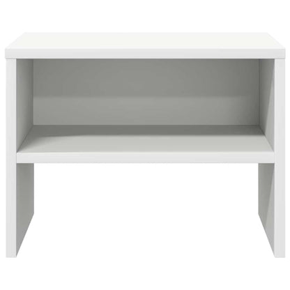 vidaXL Bedside Cabinet | White | Engineered wood | Compact | Bedside Cabinet