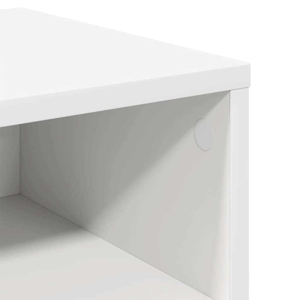 vidaXL Bedside Cabinet | White | Engineered wood | Compact | Bedside Cabinet