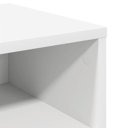 vidaXL Bedside Cabinet | White | Engineered wood | Compact | Bedside Cabinet