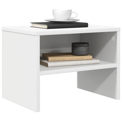 vidaXL Bedside Cabinet |  Set of 2 | White | Engineered wood | Standard