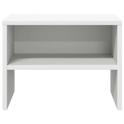 vidaXL Bedside Cabinet |  Set of 2 | White | Engineered wood | Standard