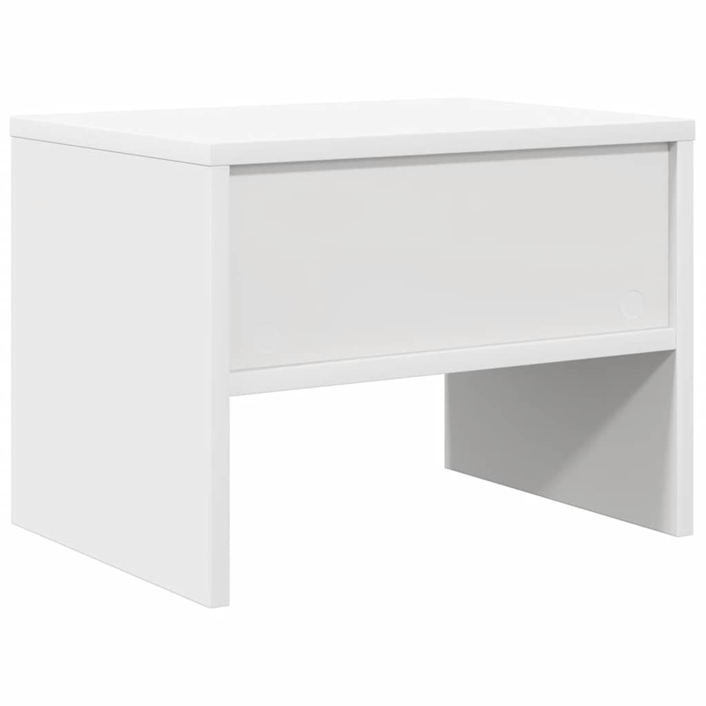 vidaXL Bedside Cabinet |  Set of 2 | White | Engineered wood | Standard