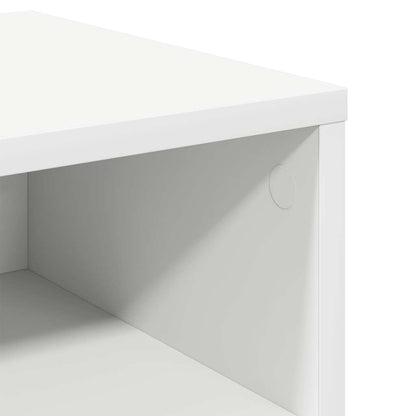 vidaXL Bedside Cabinet |  Set of 2 | White | Engineered wood | Standard