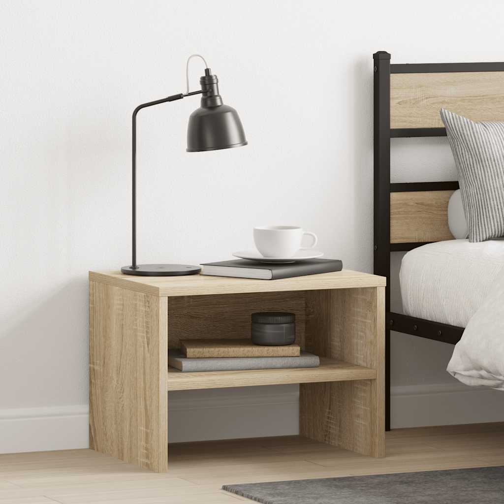 vidaXL Bedside Cabinet | Sonoma Oak | Engineered wood | Small | Bedside Cabinet