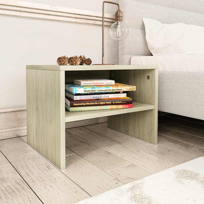 800070 vidaXL Bedside Cabinets 2 pcs Sonoma Oak 40x30x30 cm Engineered Wood