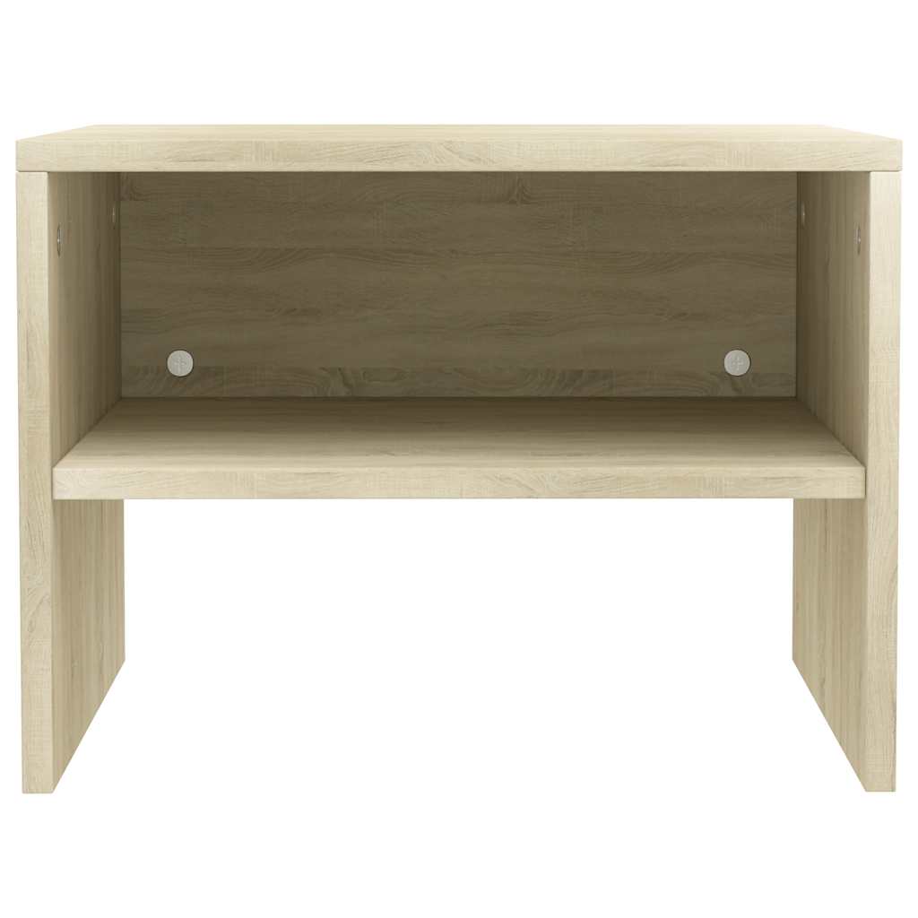800070 vidaXL Bedside Cabinets 2 pcs Sonoma Oak 40x30x30 cm Engineered Wood