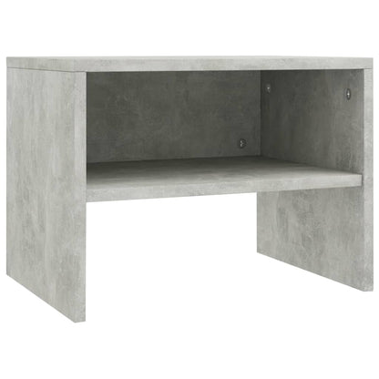 vidaXL Bedside Cabinet |  Set of 2 | Concrete Grey | Engineered wood