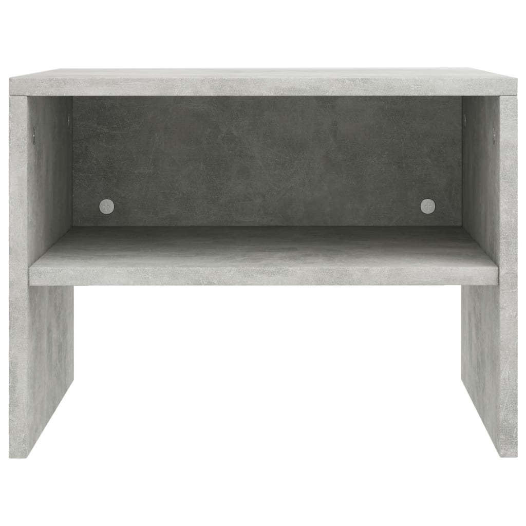 vidaXL Bedside Cabinet |  Set of 2 | Concrete Grey | Engineered wood