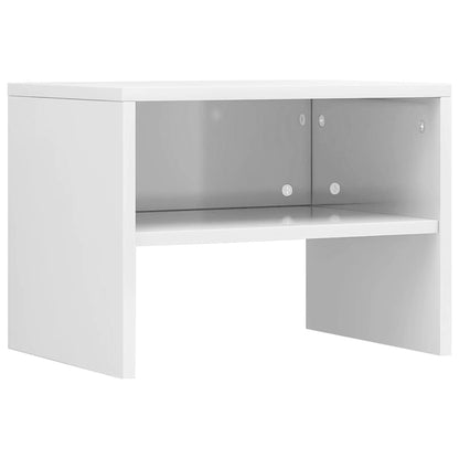 vidaXL Bedside Cabinets 2 pcs High Gloss White 40x30x30 cm