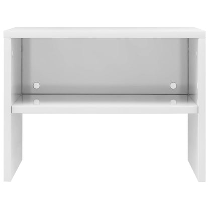 vidaXL Bedside Cabinets 2 pcs High Gloss White 40x30x30 cm Engineered Wood